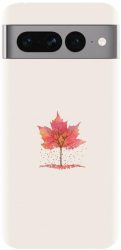 Husa din silicon compatibila cu Google Pixel 7 Pro - model Autumn Tree Leaf 