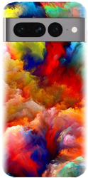 Husa din silicon compatibila cu Google Pixel 7 Pro - model Oil Painting Colorful Strokes 