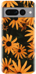 Husa din silicon compatibila cu Google Pixel 7 Pro - model Yellow Flowers 