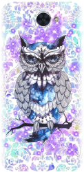 Husa din silicon compatibila cu Huawei Enjoy 7 Plus - model Abstract Owl 