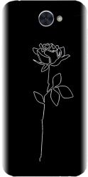Husa din silicon compatibila cu Huawei Enjoy 7 Plus - model Black Rose 