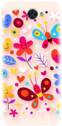 Husa din silicon compatibila cu Huawei Enjoy 7 Plus - model Butterfly 002 