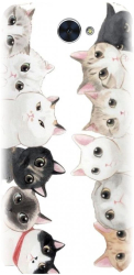 Husa din silicon compatibila cu Huawei Enjoy 7 Plus - model Cat Party 