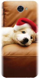 Husa din silicon compatibila cu Huawei Enjoy 7 Plus - model Christmas Puppy 