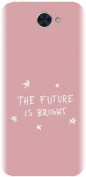 Husa din silicon compatibila cu Huawei Enjoy 7 Plus - model The Future Is Bright 