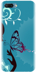 Husa din silicon compatibila cu Huawei Honor 10 - model Blue Butterfly 
