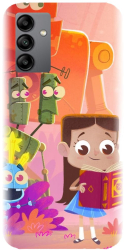 Husa din silicon compatibila cu Samsung Galaxy A13 5G - model Robots illustration 