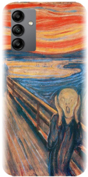 Husa din silicon compatibila cu Samsung Galaxy A13 5G - model The Scream 