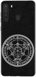 Husa din silicon compatibila cu Samsung Galaxy A21 - model Anime Transmutation Circle 