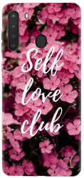 Husa din silicon compatibila cu Samsung Galaxy A21 - model Love Self Love Club 