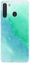 Husa din silicon compatibila cu Samsung Galaxy A21 - model Pete De Culoare 