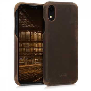 Husa pentru Apple iPhone XR Piele naturala Maro 45955.05 