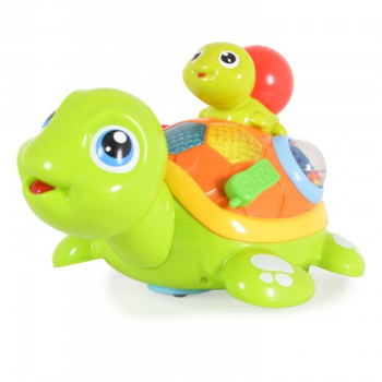 Jucarie Interactiva Broasca Testoasa Cu Pui Cu Lumini Si Sunete Hola Toys 