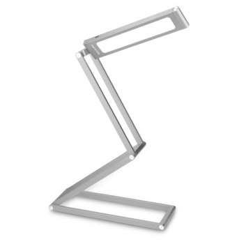 Lampa de birou pliabila cu LED si control tactil Kwmobile Argintiu Aluminiu 45535.35 