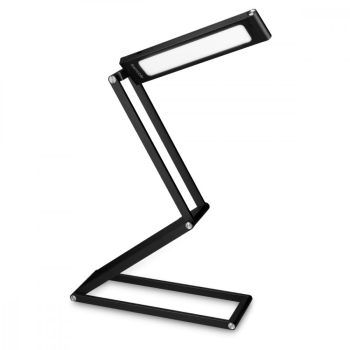 Lampa de birou pliabila cu LED si control tactil Kwmobile Negru Aluminiu 45535.01 