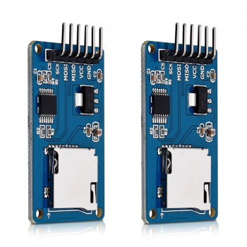 Set 2 Module de citire carduri Micro SD 5V Kwmobile Albastru Componente electronice 40811 