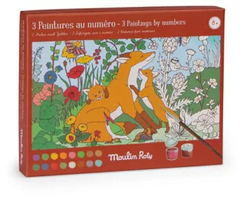 Set creativ Picteaza cu numere Gradina Moulin Roty 