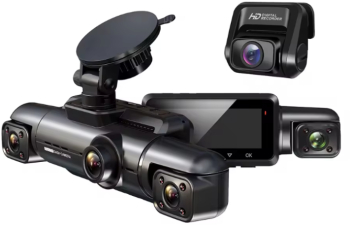 Camera auto de bord MaGeCa AD365 Full HD 1080P 4 canale Vedere nocturna WIFI GPS Inregistrare 4 camere simultan Senzor de coliziune G 