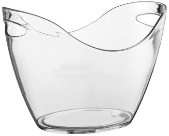 Frapiera transparenta plastic inaltime 24.5 cm 