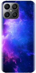 Husa din silicon compatibila cu Huawei Honor X6 - model Purple Space Nebula 