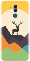 Husa din silicon compatibila cu Huawei Mate 20 Lite - model Abstract Deer 