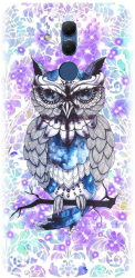Husa din silicon compatibila cu Huawei Mate 20 Lite - model Abstract Owl 