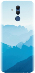 Husa din silicon compatibila cu Huawei Mate 20 Lite - model Blue Mountain Crests