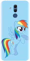 Husa din silicon compatibila cu Huawei Mate 20 Lite - model Rainbow dash 