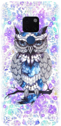 Husa din silicon compatibila cu Huawei Mate 20 - model Abstract Owl 
