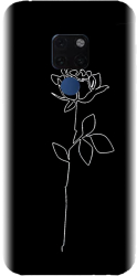 Husa din silicon compatibila cu Huawei Mate 20 - model Black Rose 