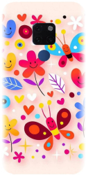 Husa din silicon compatibila cu Huawei Mate 20 - model Butterfly 002 