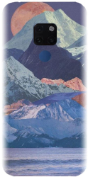 Husa din silicon compatibila cu Huawei Mate 20 - model Collage Mountain 