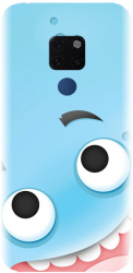 Husa din silicon compatibila cu Huawei Mate 20 - model Cute Blue