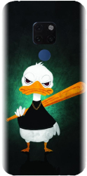 Husa din silicon compatibila cu Huawei Mate 20 - model Duck With A Bat 