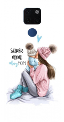 Husa din silicon compatibila cu Huawei Mate 20 - model Super mama 