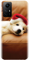 Husa din silicon compatibila cu Xiaomi Redmi Note 12s 4g - model Christmas Puppy 