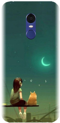 Husa din silicon compatibila cu Xiaomi Redmi Note 4X - model Cat And Girl 