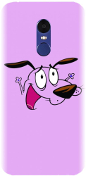 Husa din silicon compatibila cu Xiaomi Redmi Note 4X - model Courage The Cowardly Dog 