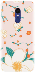 Husa din silicon compatibila cu Xiaomi Redmi Note 4X - model Floral 