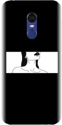 Husa din silicon compatibila cu Xiaomi Redmi Note 4X - model Line Art Buze Negre 