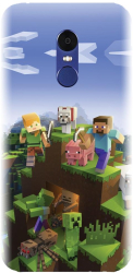 Husa din silicon compatibila cu Xiaomi Redmi Note 4X - model MInecfraft 2 