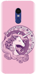 Husa din silicon compatibila cu Xiaomi Redmi Note 4X - model Purple Unicorn 