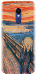 Husa din silicon compatibila cu Xiaomi Redmi Note 4X - model The Scream 
