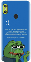 Husa din silicon compatibila cu Xiaomi Redmi Note 5 Pro - model Blue Screen 