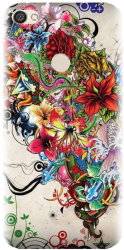 Husa din silicon compatibila cu Xiaomi Redmi Note 5A Prime - model Abstract Flowers 