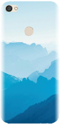 Husa din silicon compatibila cu Xiaomi Redmi Note 5A Prime - model Blue Mountain Crests 
