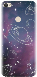 Husa din silicon compatibila cu Xiaomi Redmi Note 5A Prime - model Cosmic Drawn Map 