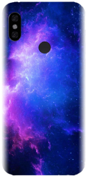 Husa din silicon compatibila cu Xiaomi Redmi Note 6 Pro - model Purple Space Nebula 