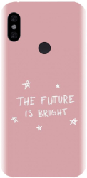 Husa din silicon compatibila cu Xiaomi Redmi Note 6 Pro - model The Future Is Bright 