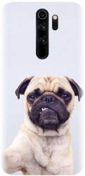 Husa din silicon compatibila cu Xiaomi Redmi Note 8 Pro - model Simple Pug Selfie 